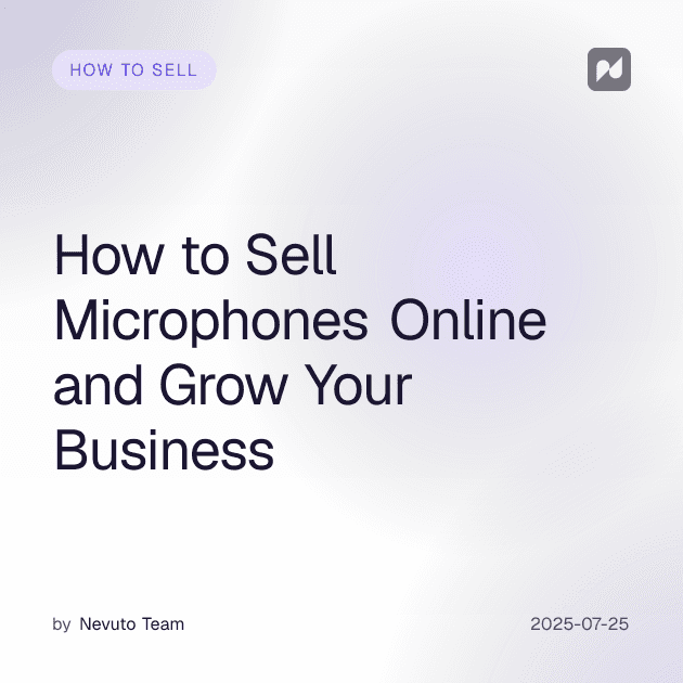Comment vendre des microphones en ligne