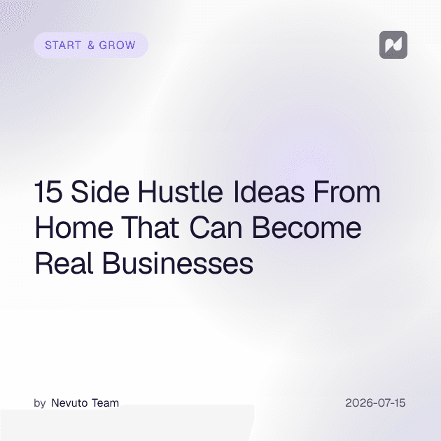 15 Side Hustle Ideas From Home That Can Become Real Businesses