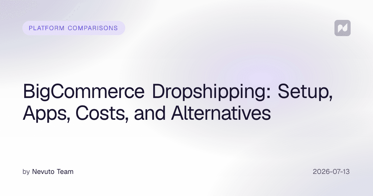 BigCommerce Dropshipping: Setup, Apps, Costs, and Alternatives