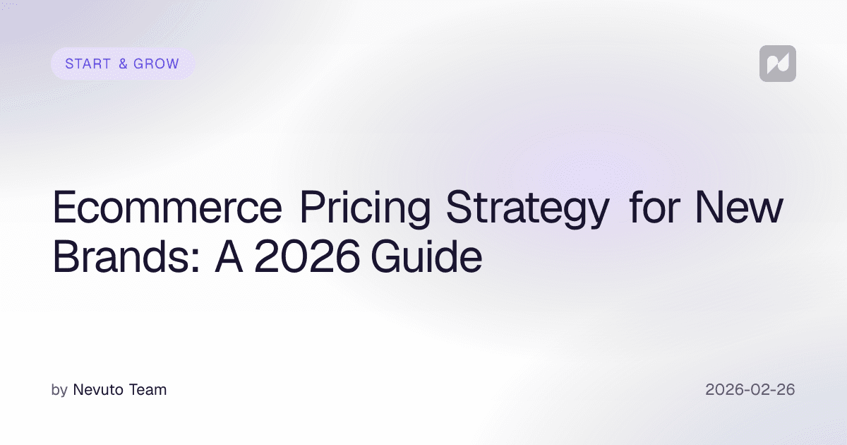 Ecommerce Pricing Strategy for New Brands: A 2026 Guide