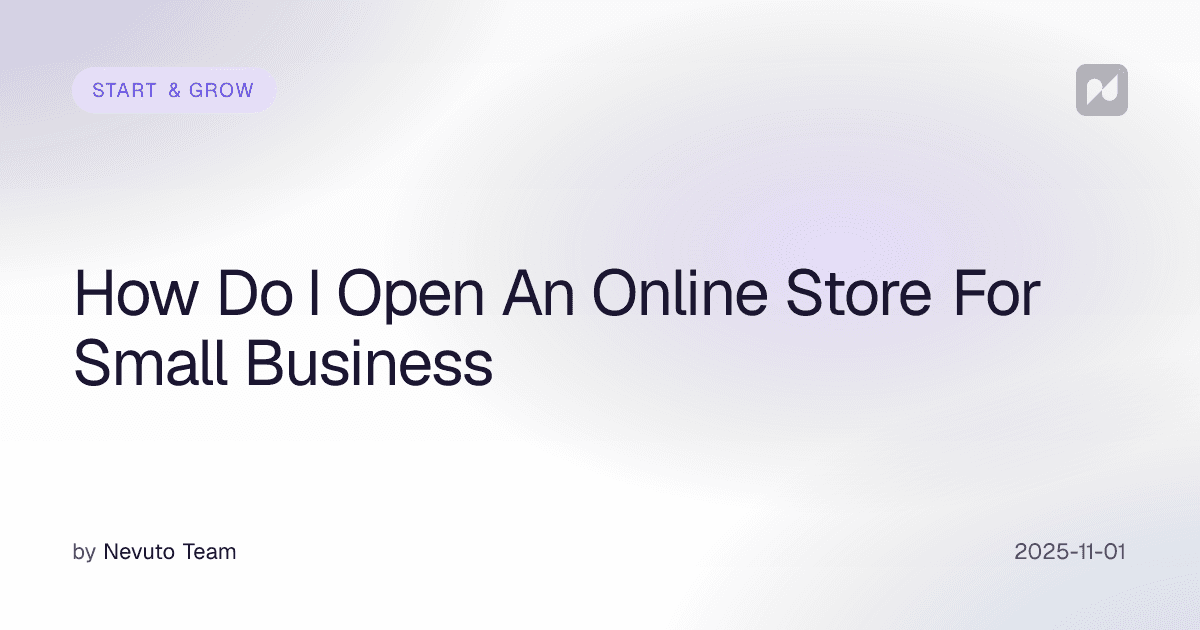 How Do I Open An Online Store For Small Business