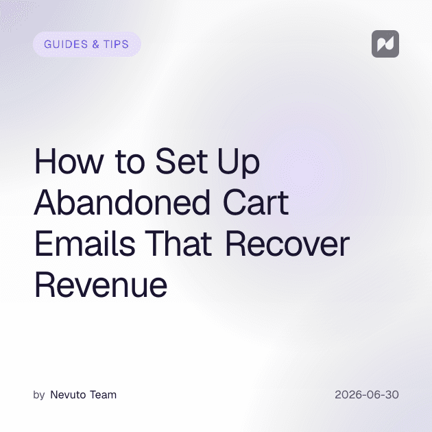 Configurer des emails de panier abandonne qui recuperent du revenu