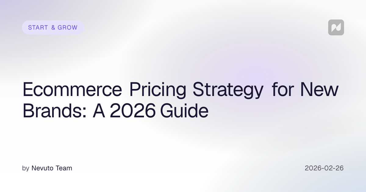 Ecommerce Pricing Strategy for New Brands: A 2026 Guide